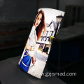 Interior Decoration Fabric Advertising Light Box For Pillars